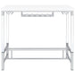 Norcrest 47-inch Acrylic Leg Bar Table White High Gloss