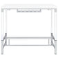 Norcrest 47-inch Acrylic Leg Bar Table White High Gloss