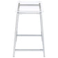 Jovani Acrylic Backless Counter Stool Chrome (Set of 2)