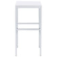 Natividad 5-piece Pub Height Bar Table Set White High Gloss