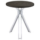 Edgerton Round 35-inch Pub Height Bistro Bar Table Dark Oak