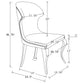 Cheyanne Upholstered Dining Side Chair Black (Set of 2)