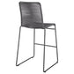 Jerome Woven Rope Metal Bar Chair Charcoal (Set of 2)