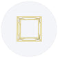 Starlight Round 54-inch Glass Top Metal Dining Table Brass
