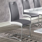 Brooklyn Upholstered Side Chairs with S-frame (Set of 4) Grey and White