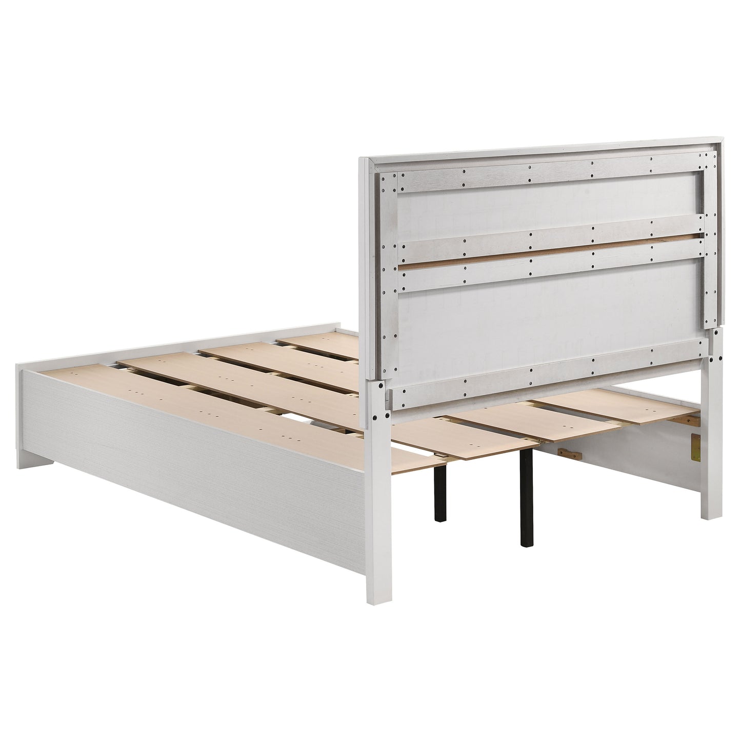Miranda Wood Full Storage Panel Bed White