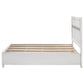 Miranda Wood Full Storage Panel Bed White