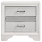 Miranda 3-drawer Nightstand White