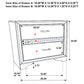 Miranda 3-drawer Nightstand White