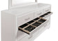Miranda 7-drawer Dresser with Mirror White and Rhinestone
