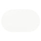 Retro Oval 60-inch Wood Top Dining Table White and Chrome
