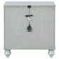 Gunnison 2-drawer Nightstand Silver Metallic