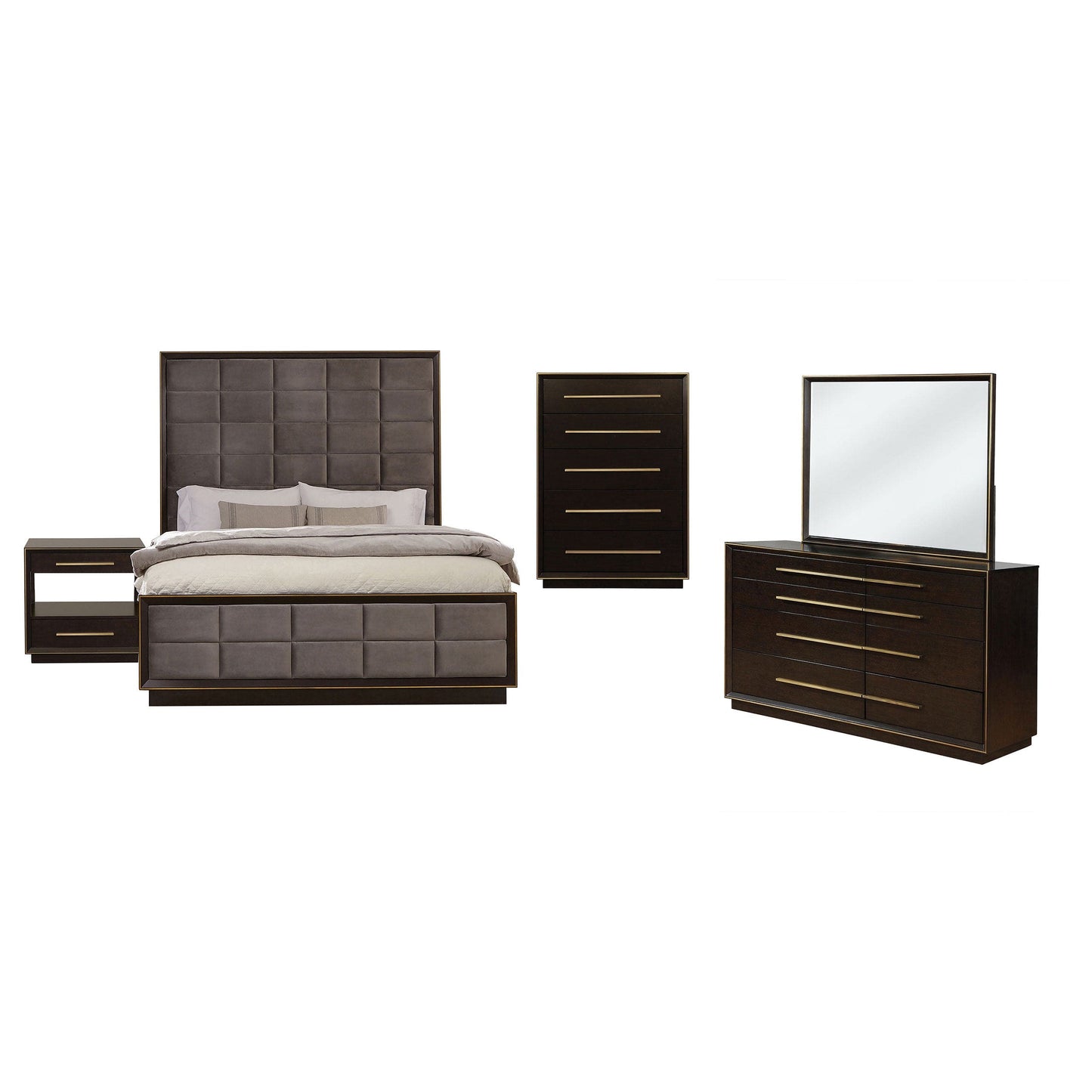 Durango 5-piece California King Bedroom Set Peppercorn