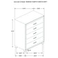 Melody 5-piece California King Bedroom Set Grey