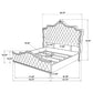 Antonella Upholstered Eastern King Panel Bed Ivory and Camel