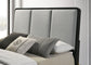 Arini Upholstered Queen Panel Bed Black and Grey