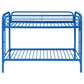 Morgan Metal Twin Over Twin Bunk Bed Blue