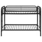 Morgan Metal Twin Over Twin Bunk Bed Black