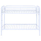 Morgan Metal Twin Over Twin Bunk Bed White