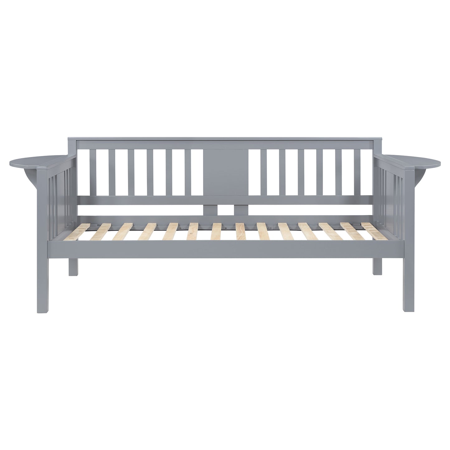 Bethany Wood Twin Daybed with Drop-down Tables Grey