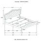 Bella Upholstered Eastern King Panel Bed Grey