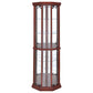 Appledale 6-shelf Corner Curio Display Cabinet Medium Brown