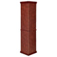 Appledale 6-shelf Corner Curio Display Cabinet Medium Brown
