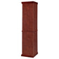 Appledale 6-shelf Corner Curio Display Cabinet Medium Brown