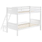 Littleton Wood Twin Over Full Bunk Bed White