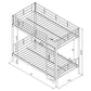Hayward Metal Twin Over Twin Bunk Bed Silver