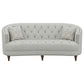 Avonlea Sloped Arm Upholstered Sofa Trim Grey