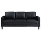Ruth Upholstered Track Arm Sofa Black