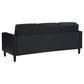 Ruth 3-piece Upholstered Track Arm Sofa Set Black