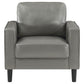 Ruth 3-piece Upholstered Track Arm Sofa Set Grey
