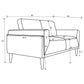 Rilynn Upholstered Track Arm Loveseat Grey