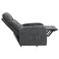 Howie Upholstered Power Lift Massage Chair Charcoal