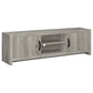 Burke 2-door Engineered Wood 71-inch TV Stand Grey Driftwood