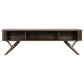 Valna Wood 71-inch TV Stand with Sliding Doors Walnut