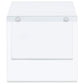Opal Square Glass Frame Side End Table White High Gloss