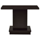 Reston Engineered Wood Pedestal Console Table Cappuccino