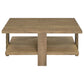 Dawn Square Engineered Wood Coffee Table Mango Brown
