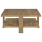 Dawn Square Engineered Wood Coffee Table Mango Brown