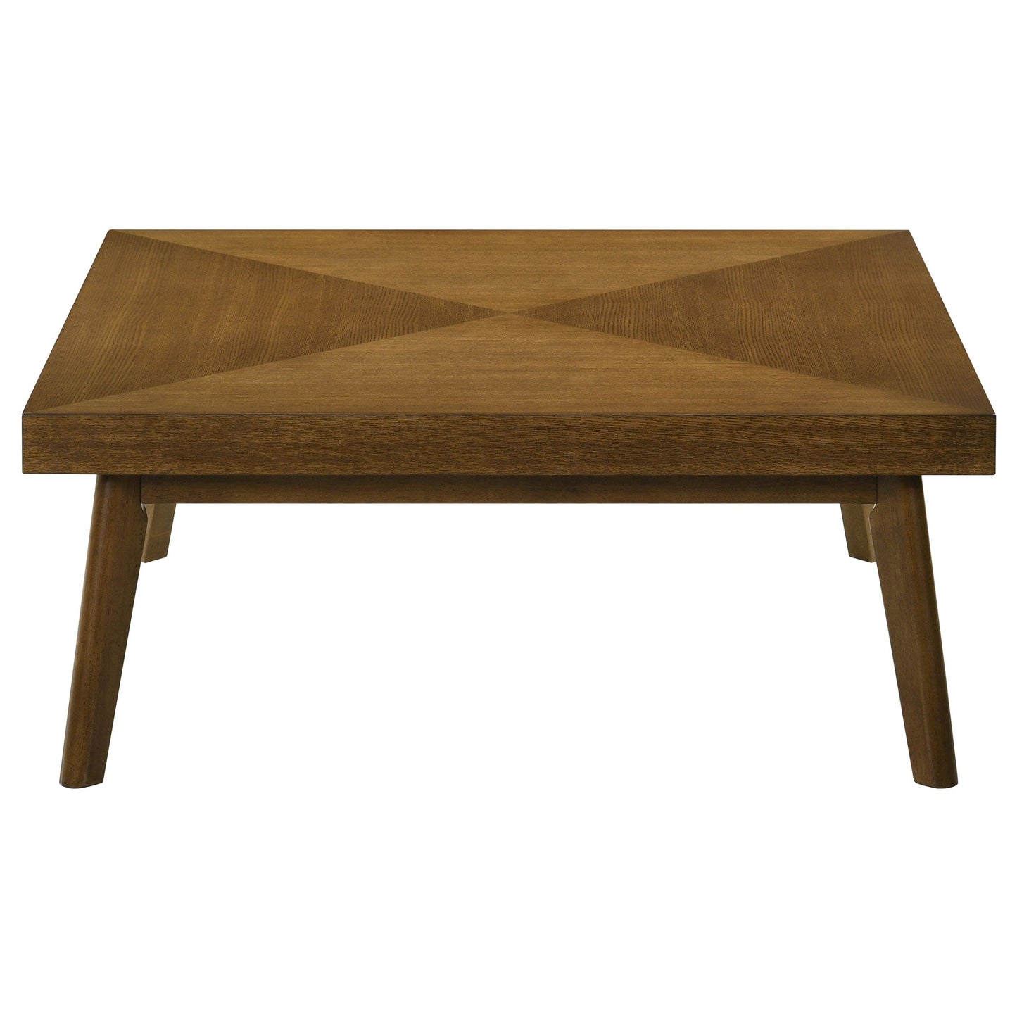 Westerly Square Wood Coffee Table Walnut Brown