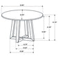 Skylark Round Marble-like SmartTop Side End Table Black