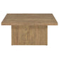 Devar Square Engineered Wood Coffee Table Mango Brown