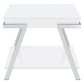 Marcia Rectangular Side End Table White High Gloss