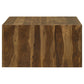 Odilia Square Solid Wood Coffee Table Auburn