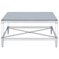 Lindley Square Tempered Mirror Acrylic Coffee Table Chrome