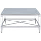 Lindley Square Tempered Mirror Acrylic Coffee Table Chrome