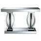 Amalia Mirrored Acrylic Entryway Sofa Console Table Silver